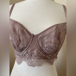 Victoria's Secret Blush Lace Bra Dream Angels Push Up 36DD